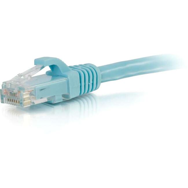 C2G 14ft Cat6a Snagless Unshielded (UTP) Network Patch Cable - Aqua