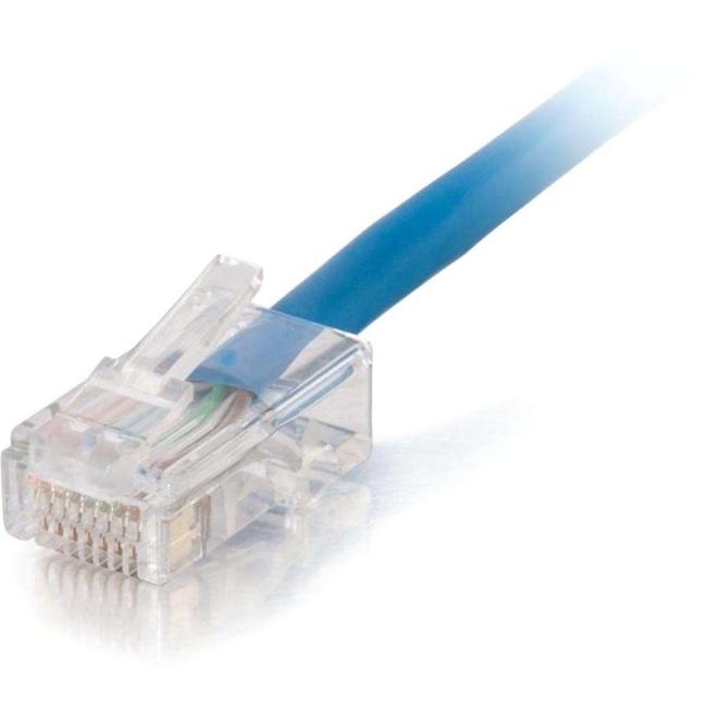 C2G 25 ft Cat5e Non Booted Plenum UTP Unshielded Network Patch Cable - Blue