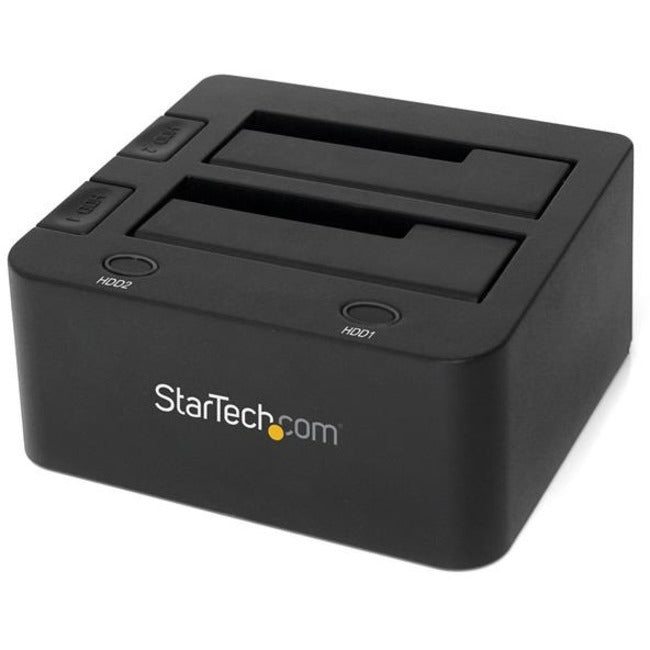 StarTech.com USB 3.0 Dual Hard Drive Docking Station with UASP for 2.5-3.5in SSD - HDD - SATA 6 Gbps