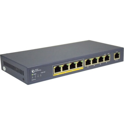 Amer 8+1 Port 10-100 Switch with 4 x PoE Ports and 5 x 10-100