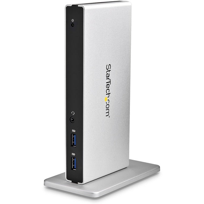 StarTech.com Dual-Monitor USB 3.0 Docking Station - DVI Outputs - Mac & Windows - DVI to VGA & DVI to HDMI Adapters Included - USB3SDOCKDD