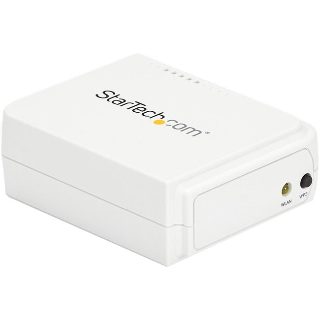 StarTech.com 1 Port USB Wireless N Network Print Server with 10-100 Mbps Ethernet Port - 802.11 b-g-n