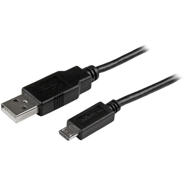 StarTech.com 1 ft Mobile Charge Sync USB to Slim Micro USB Cable for Smartphones and Tablets - A to Micro B M-M