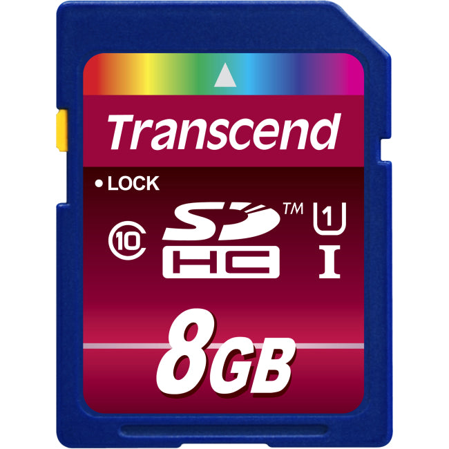 Transcend 8 GB Class 10-UHS-I SDHC - 1 Pack