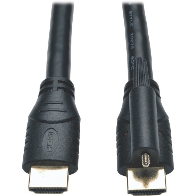 Tripp Lite 10ft High Speed HDMI Cable with Ethernet and Locking Connector Ultra HD 4K x 2K M-M 10'