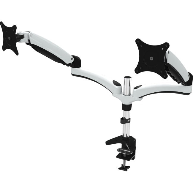 Amer Mounts HYDRA2 Clamp Mount for Monitor - White, Chrome, Black