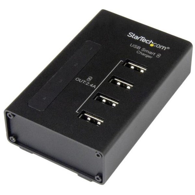 Star Tech.com 4-Port Charging Station for USB Devices - 48W-9.6A
