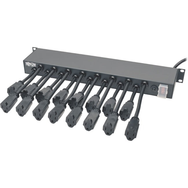 Tripp Lite 16-Outlet 1U Rack-Mount AC Charger Power Strip, 120V, 15A, 15 ft. Cord