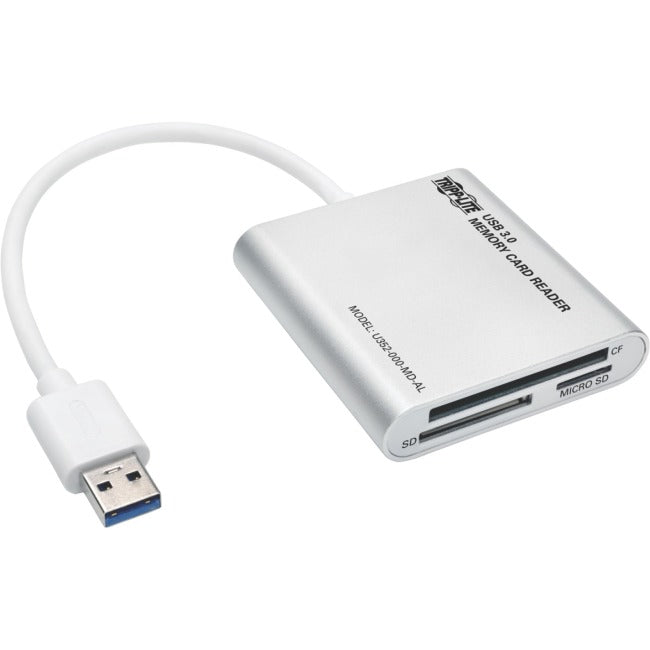 Tripp Lite USB 3.0 SuperSpeed Multi-Drive Memory Card Reader-Writer, Aluminum Case