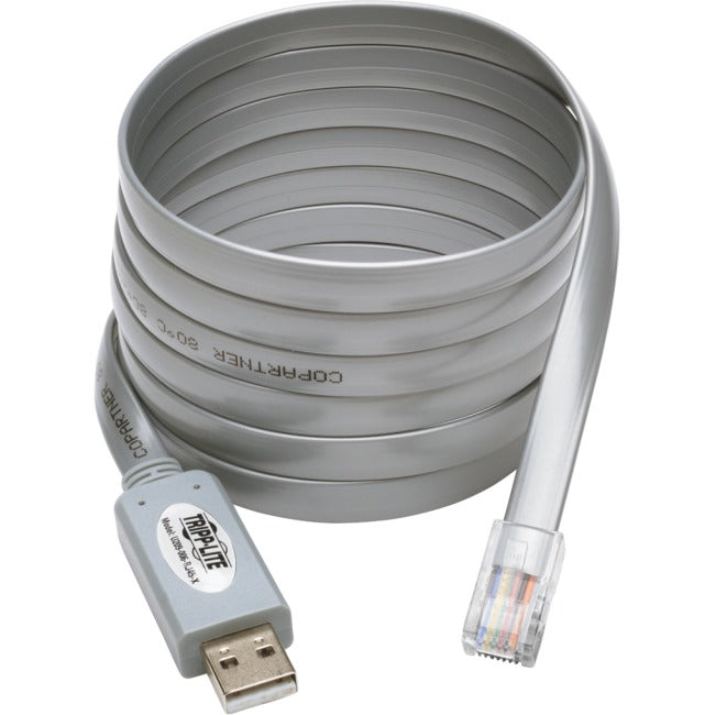 Tripp Lite USB to RJ45 Cisco Serial Rollover Cable, USB Type-A to RJ45 M-M, 6 ft.