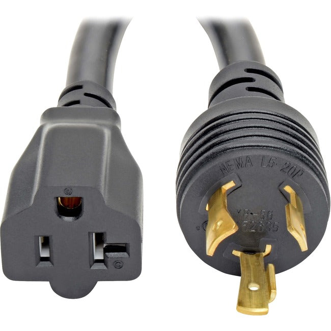 Tripp Lite 6in Power Cord Adapter Cable L5-20P to 5-15-20R with Locking Connectors Heavy Duty 20A 12AWG 6"