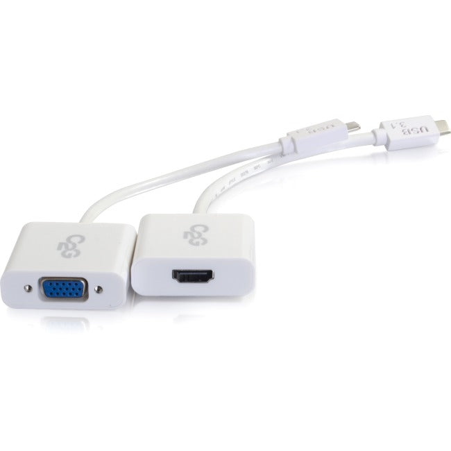 C2G USB-C to HDMI or VGA Audio-Video Adapter Kit for Apple MacBook