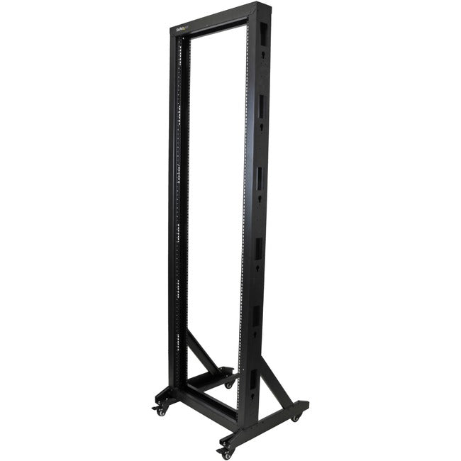 StarTech.com 2-Post Server Rack with Sturdy Steel Construction and Casters - 42U (2POSTRACK42)  FRN