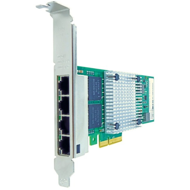 Axiom 10-100-1000Mbs Quad Port RJ45 PCIe x4 NIC Card for Intel - I350T4, I350-T4