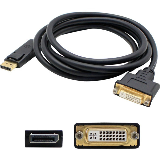 AddOn DisplayPort to DVI Adapter Converter Cable - Male to Female