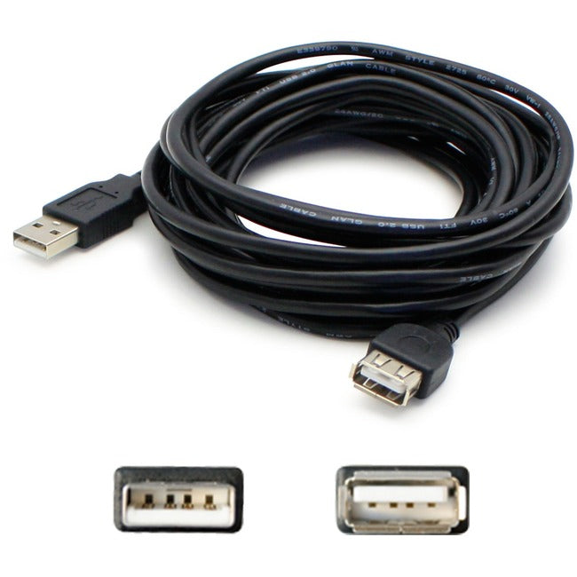 AddOn 10ft (3M) USB 2.0 A to A Extension Cable - Male to Female