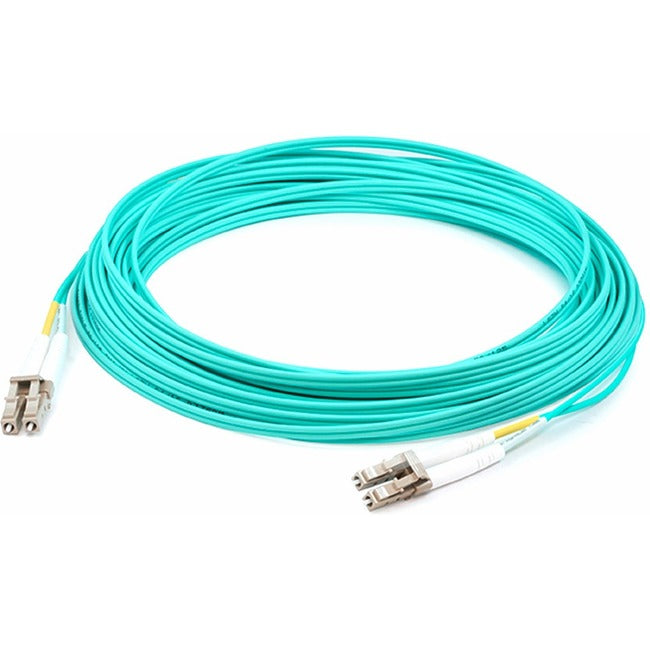 AddOn 3m Laser-Optimized Multi-Mode fiber (LOMM) Duplex LC-LC OM3 Aqua Patch Cable