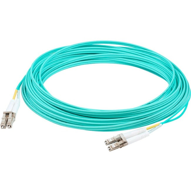 AddOn 1m Laser-Optomized Multi-Mode fiber (LOMM) Duplex LC-LC OM4 Aqua Patch Cable