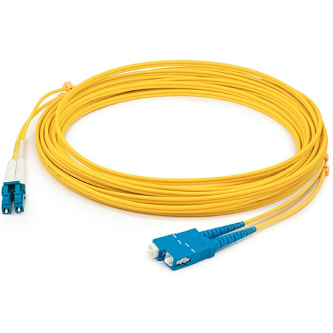 AddOn 1m SMF 9-125 Duplex SC-LC OS1 Yellow OFNR (Riser-Rated) Patch Cable