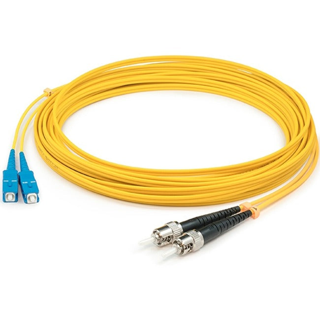 AddOn 5m Single-Mode fiber (SMF) Duplex ST/SC OS1 Yellow Patch Cable