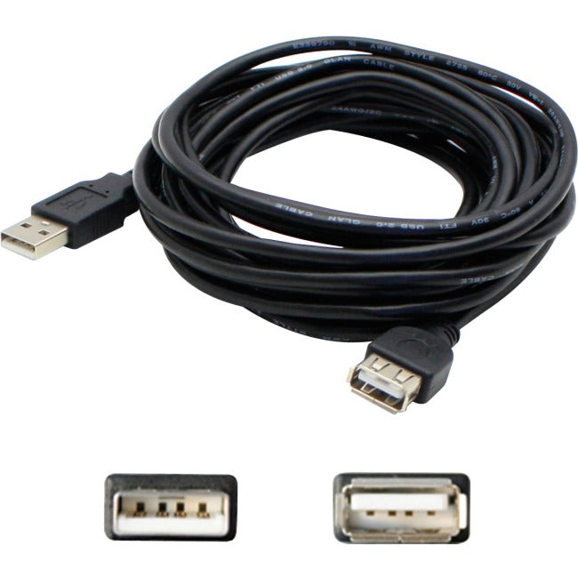 AddOn 15ft (4.6M) USB 2.0 A to A Active Extension Cable - M-F