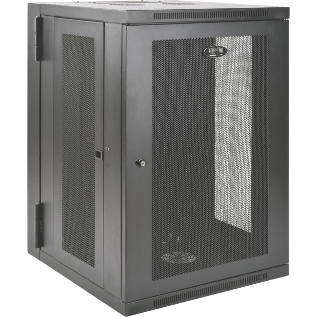 Tripp Lite SmartRack 18U UPS-Depth Wall-Mount Rack Enclosure Cabinet, Hinged Back  FRN