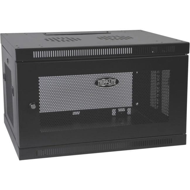 Tripp Lite SmartRack 6U Low-Profile Switch-Depth-Plus Wall-Mount Rack Enclosure Cabinet  FRN