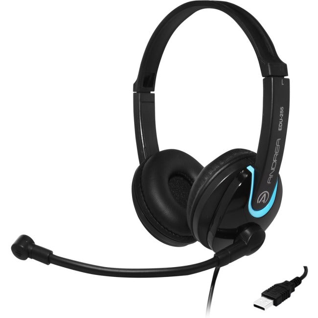 Andrea EDU-255 USB On-Ear Stereo Headset