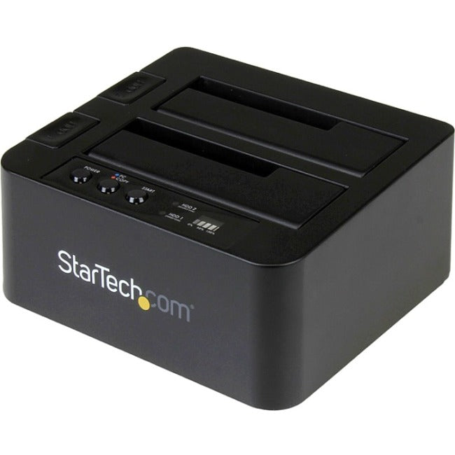 StarTech.com USB 3.1 (10Gbps) Standalone Duplicator Dock for 2.5" & 3.5" SATA SSD - HDD Drives - with Fast-Speed Duplication up to 28GB-min