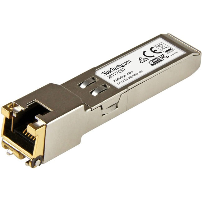 StarTech.com HPE J8177C Compatible SFP Module - 1000BASE-T - 1GE Gigabit Ethernet SFP SFP to RJ45 Cat6-Cat5e - 100m