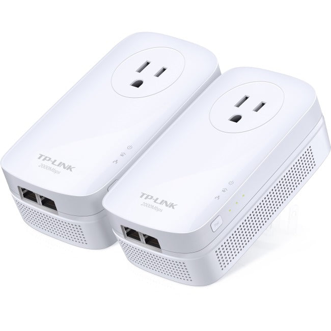 TP-Link AV2000 2-Port Gigabit Passthrough Powerline Starter Kit