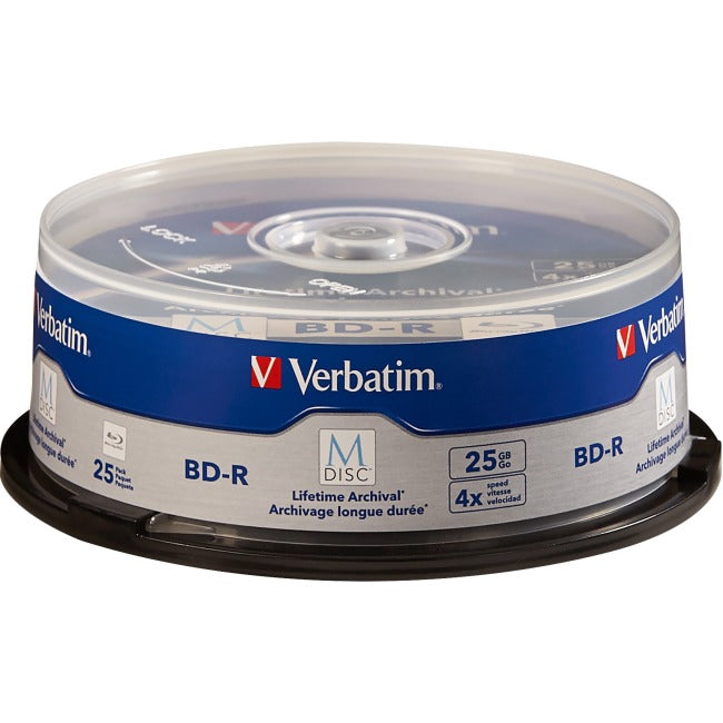 Verbatim Blu-ray Recordable Media - BD-R - 4x - 25 GB - 25 Pack Spindle