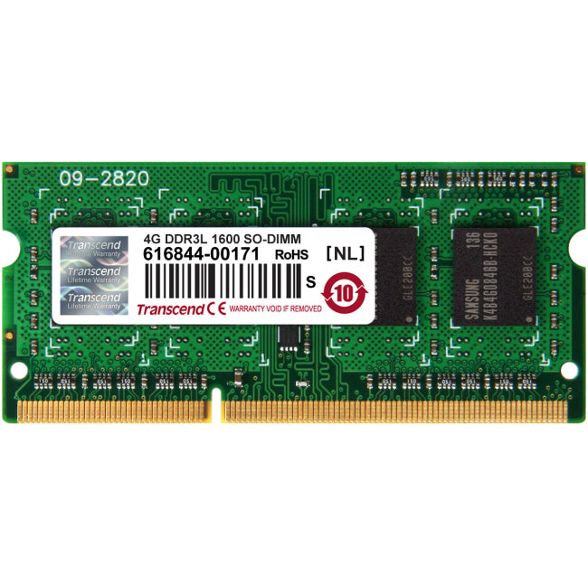 Transcend 4GB DDR3L 1600 SO-DIMM CL11 1Rx8