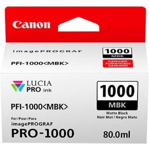 Canon LUCIA PRO PFI-1000MBK Original Ink Cartridge - Matte Black