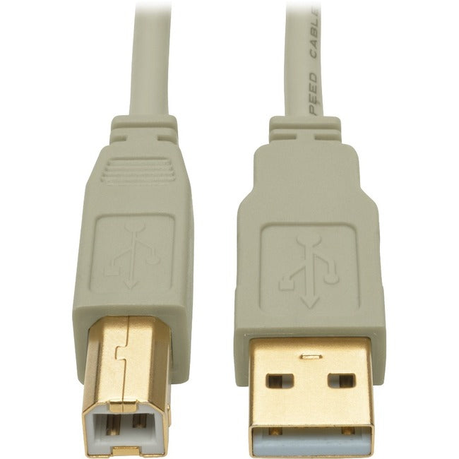 Tripp Lite USB 2.0 Hi-Speed A/B Cable (M/M), Beige, 10 ft