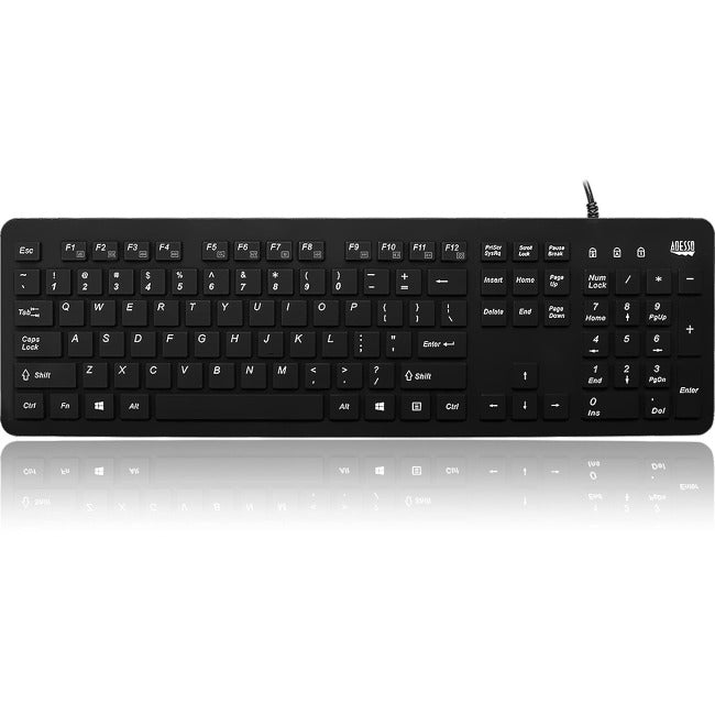 Adesso Antimicrobial Waterproof Desktop Keyboard