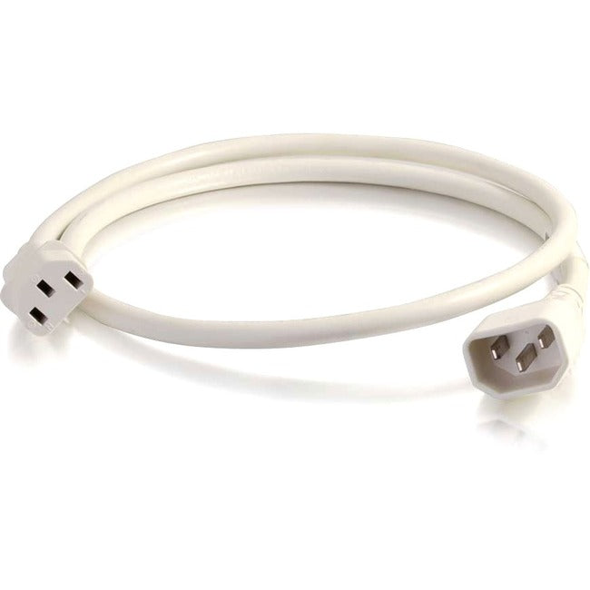 C2G 4ft 18AWG Power Cord (IEC320C14 to IEC320C13) - White