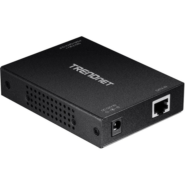 TRENDnet Gigabit Ultra PoE+ Injector, Supplies PoE (15.4W), PoE+(30W) Or Ultra PoE(60W), Network A PoE Device Up To 100m(328 ft), Supports IEEE 802.3af,802.at,Ultra PoE, Plug & Play, Black, TPE-117GI