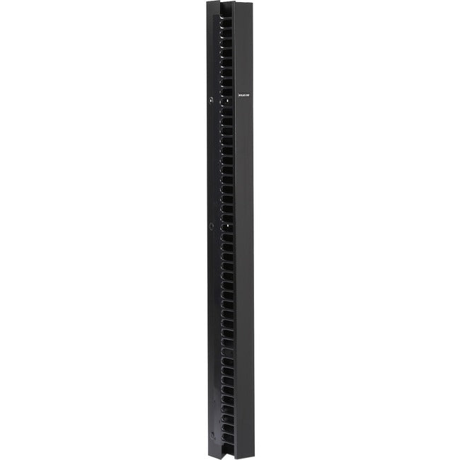 Black Box Vertical IT Rackmount Cable Manager - 45U x 3.5"W, Double-Sided Black