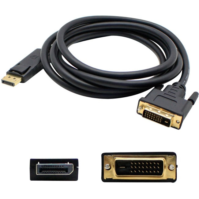 AddOn 6ft (1.8M) Displayport to DVI Converter Cable - Male to Male