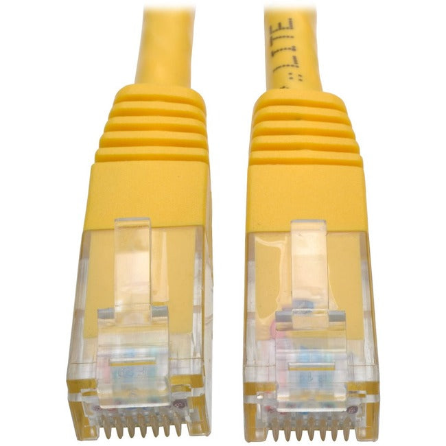 Tripp Lite Cat6 Gigabit Molded Patch Cable (RJ45 M/M), Yellow, 10 ft