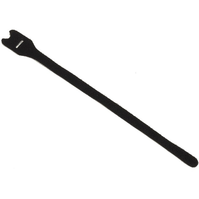 Black Box Hook-and-Loop Cable Wrap - 1-2" x 12" , Black, 10-Pack