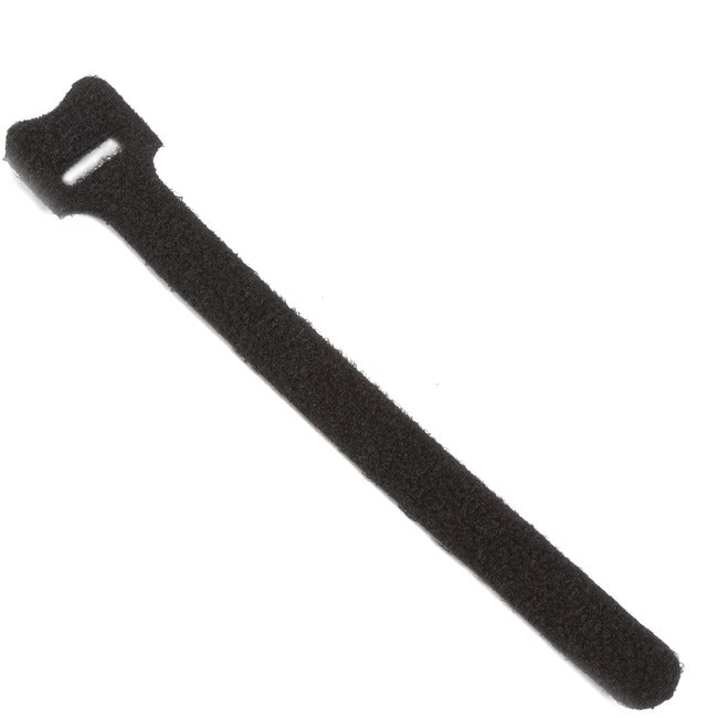 Black Box Hook and Loop Cable Wrap - 1-2" x 6" , Black, 10-Pack