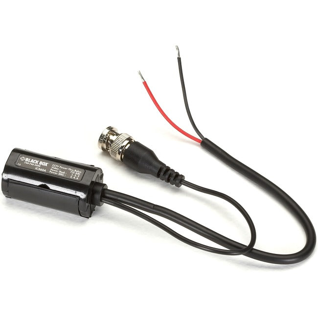 Black Box CCTV Power-Through Balun with RJ-45 Connectors