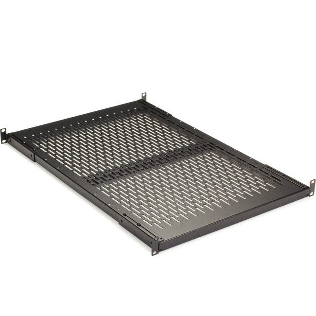 Black Box Fixed Vented Server Shelf, 27 1-4"D, for 19" Rails