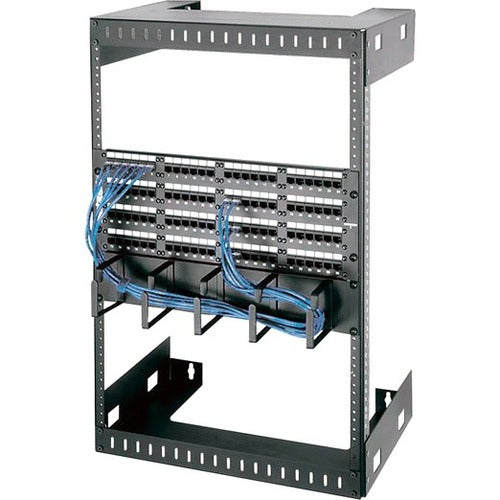 Black Box Wall Mount for Network Equipment, Patch Panel, Switch - Black - TAA Compliant