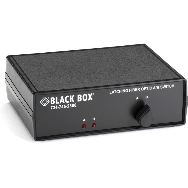 Black Box Fiber Optic A-B Desktop Switch Latching with ST MM Connectors