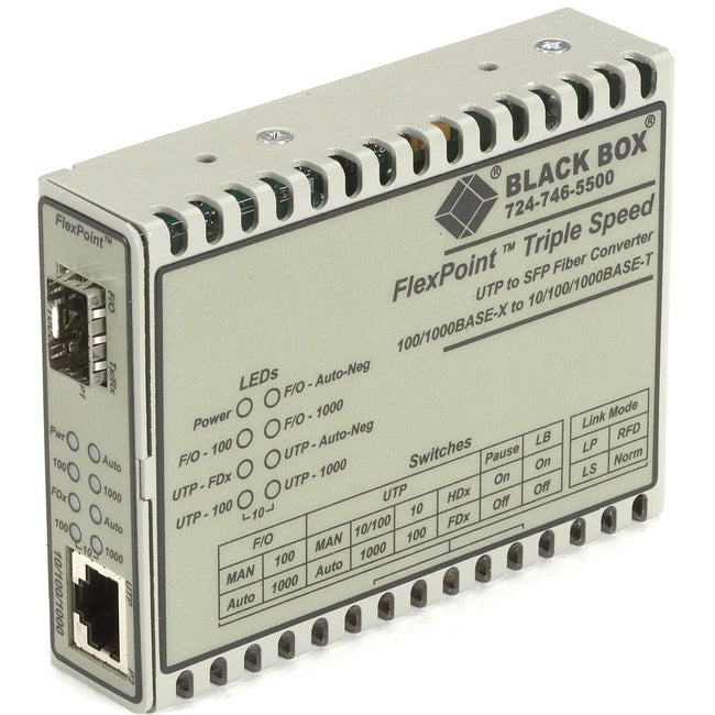 Black Box FlexPoint LMC1017A-SFP Transceiver-Media Converter