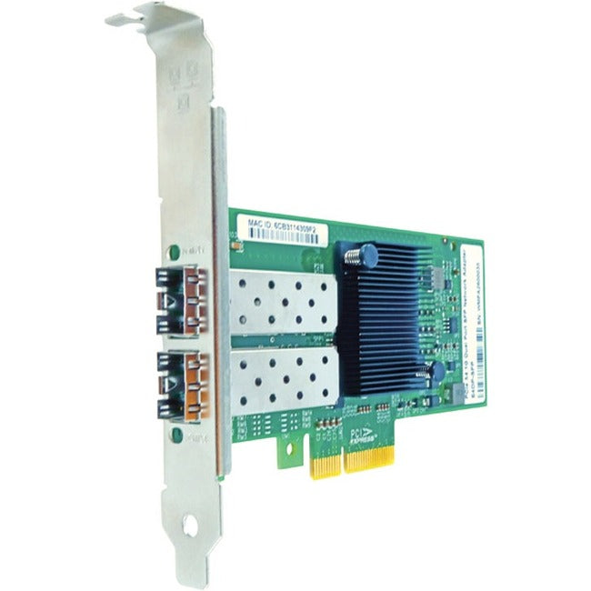 Axiom 1Gbs Dual Port SFP PCIe x4 NIC Card for Intel w-Transceivers - I350F2