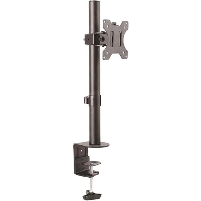 StarTech.com Single Monitor Desk Mount - Adjustable Single Monitor VESA Mount 8kg Display - Ergonomic Pole Mount Arm - C-Clamp-Grommet